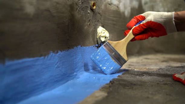 Commercial Interior Drainage System project at a Columbus, IN business property by SJ Waterproofing Pros